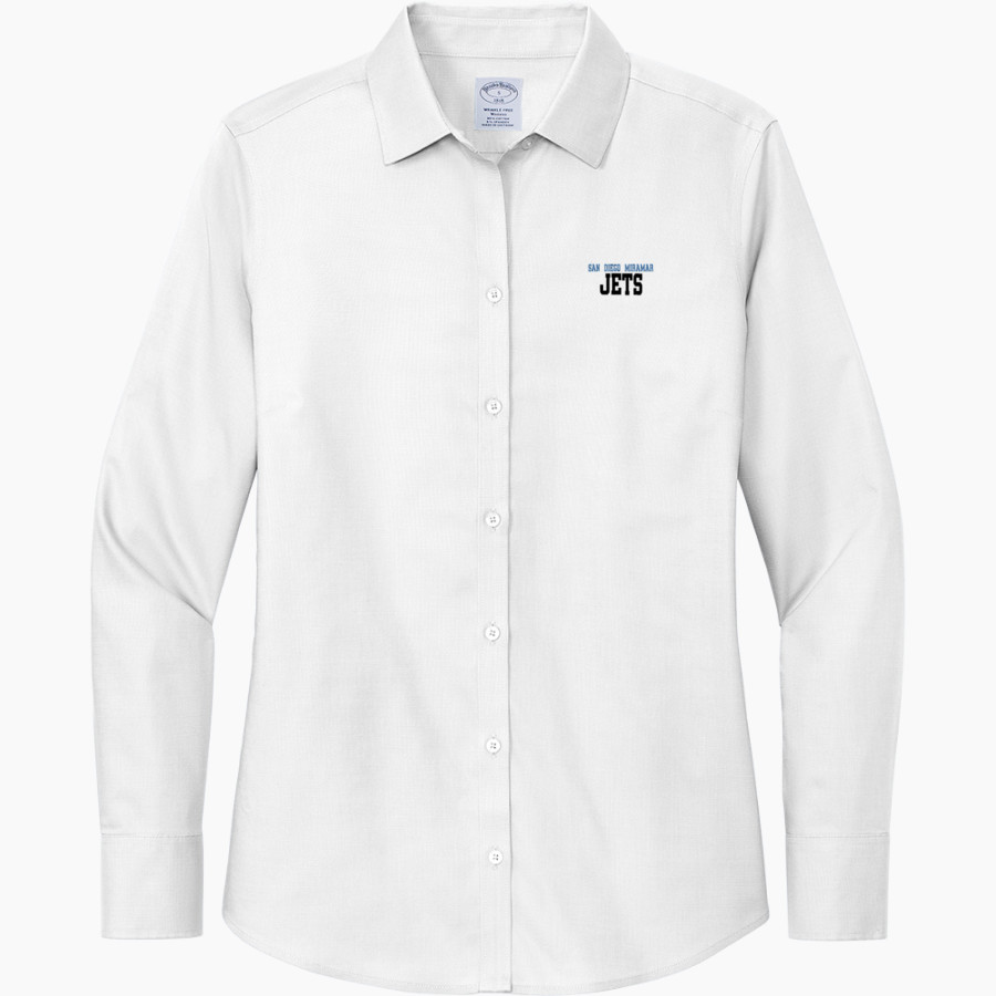 San Diego Miramar Jets <span class="pdp-name-mascot">San Diego Miramar College Jets</span> Brooks Brothers Women's Wrinkle-Free Stretch Nailhead Shirt