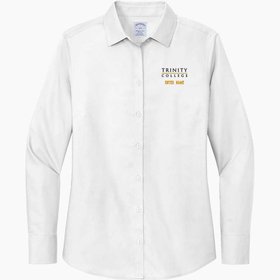 Trinity Tigers <span class="pdp-name-mascot">Trinity College of Florida Tigers</span> Brooks Brothers Women's Wrinkle-Free Stretch Nailhead Shirt