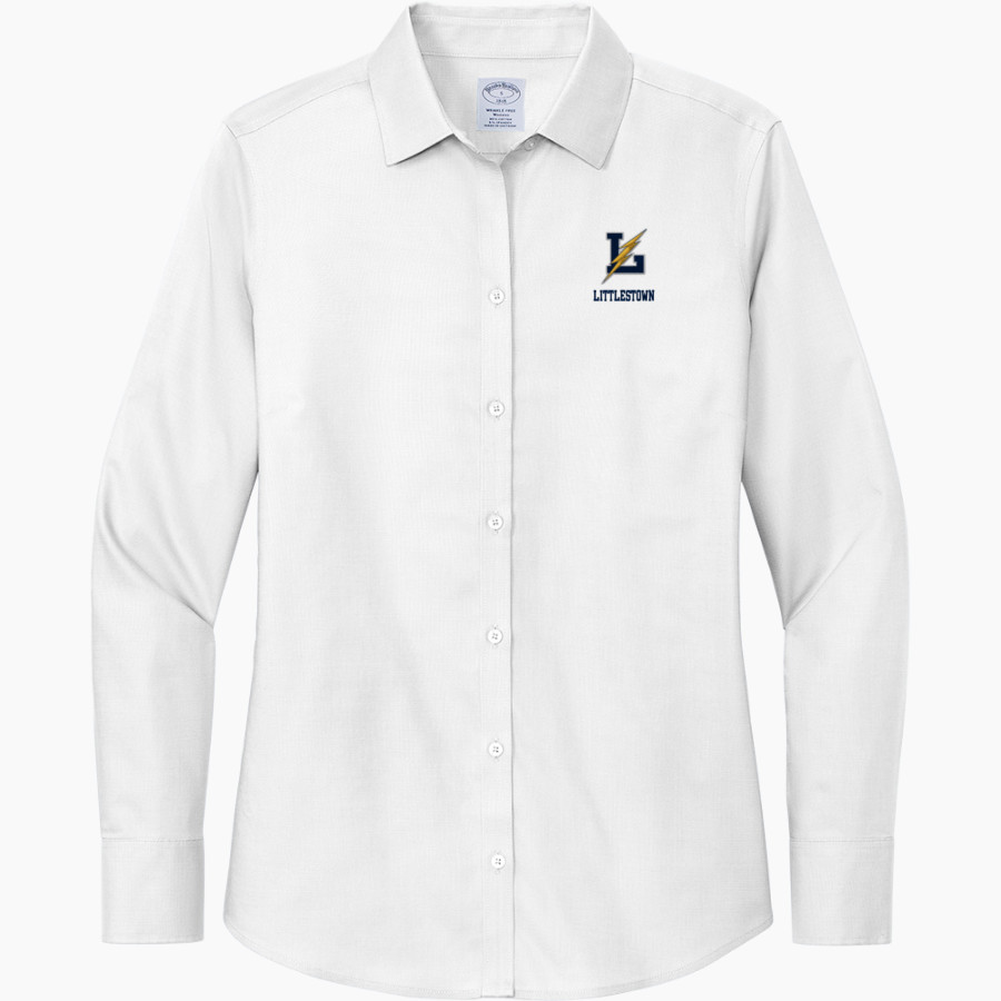 LITTLESTOWN HIGH SCHOOL THUNDERBOLTS <span class="pdp-name-mascot">LITTLESTOWN THUNDERBOLTS</span> Brooks Brothers Women's Wrinkle-Free Stretch Nailhead Shirt