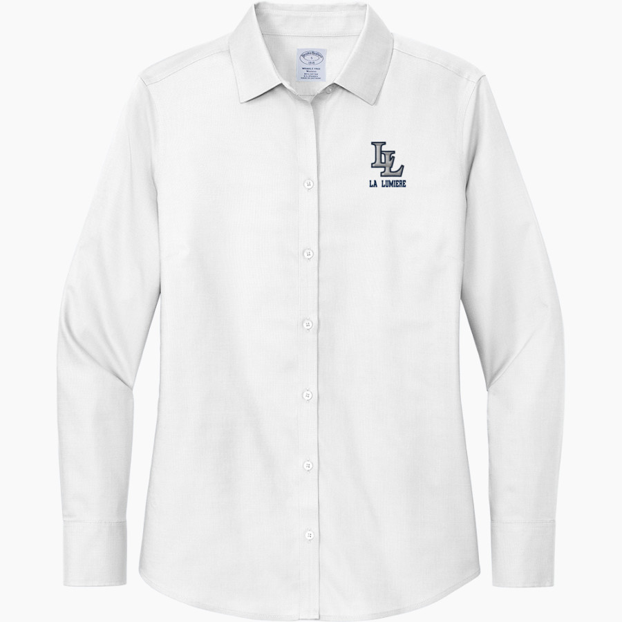 La Lumiere School Lakers Online Store <span class="pdp-name-mascot">La Lumiere Lakers</span> Brooks Brothers Women's Wrinkle-Free Stretch Nailhead Shirt