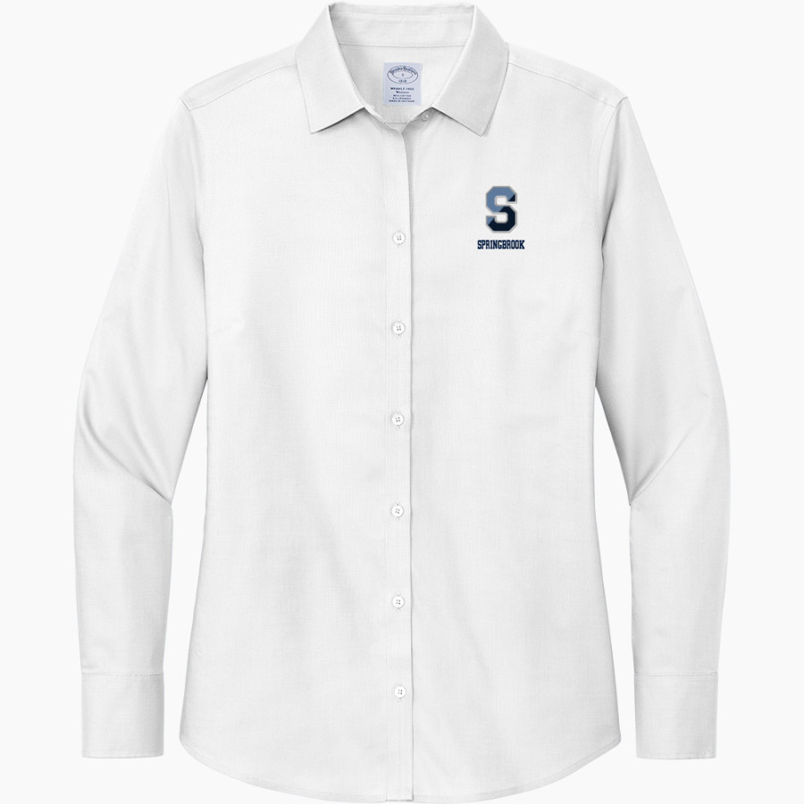 Springbrook Blue Devils <span class="pdp-name-mascot">Springbrook Blue Devils</span> Brooks Brothers Women's Wrinkle-Free Stretch Nailhead Shirt