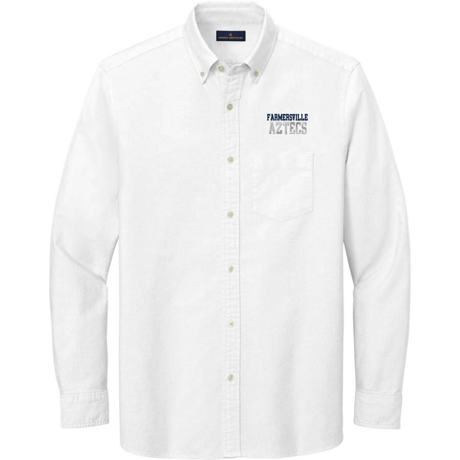 FARMERSVILLE HIGH SCHOOL AZTECS <span class="pdp-name-mascot">FARMERSVILLE AZTECS</span> Brooks Brothers Men's Casual Oxford Cloth Shirt