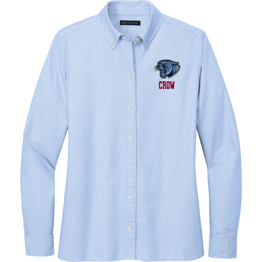 CROW HIGH SCHOOL Cougars Online Store <span class="pdp-name-mascot">CROW COUGARS</span> Brooks Brothers Women's Casual Oxford Cloth Shirt