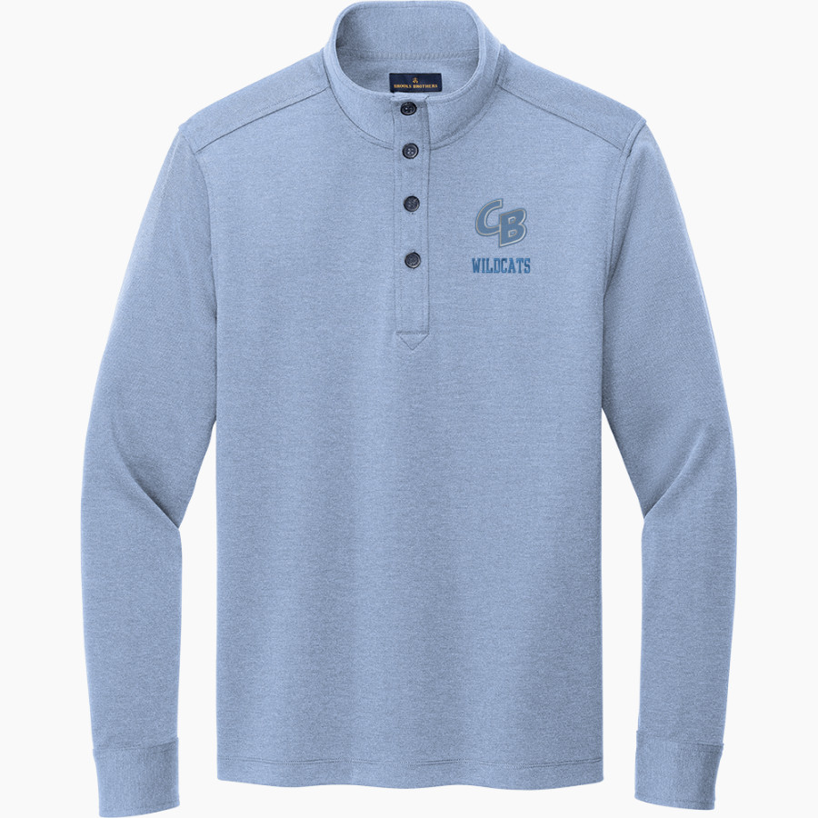 Cedar Bluffs Wildcats <span class="pdp-name-mascot">Cedar Bluffs Wildcats</span> Brooks Brothers Mid-Layer Stretch 1/2-Button Pullover