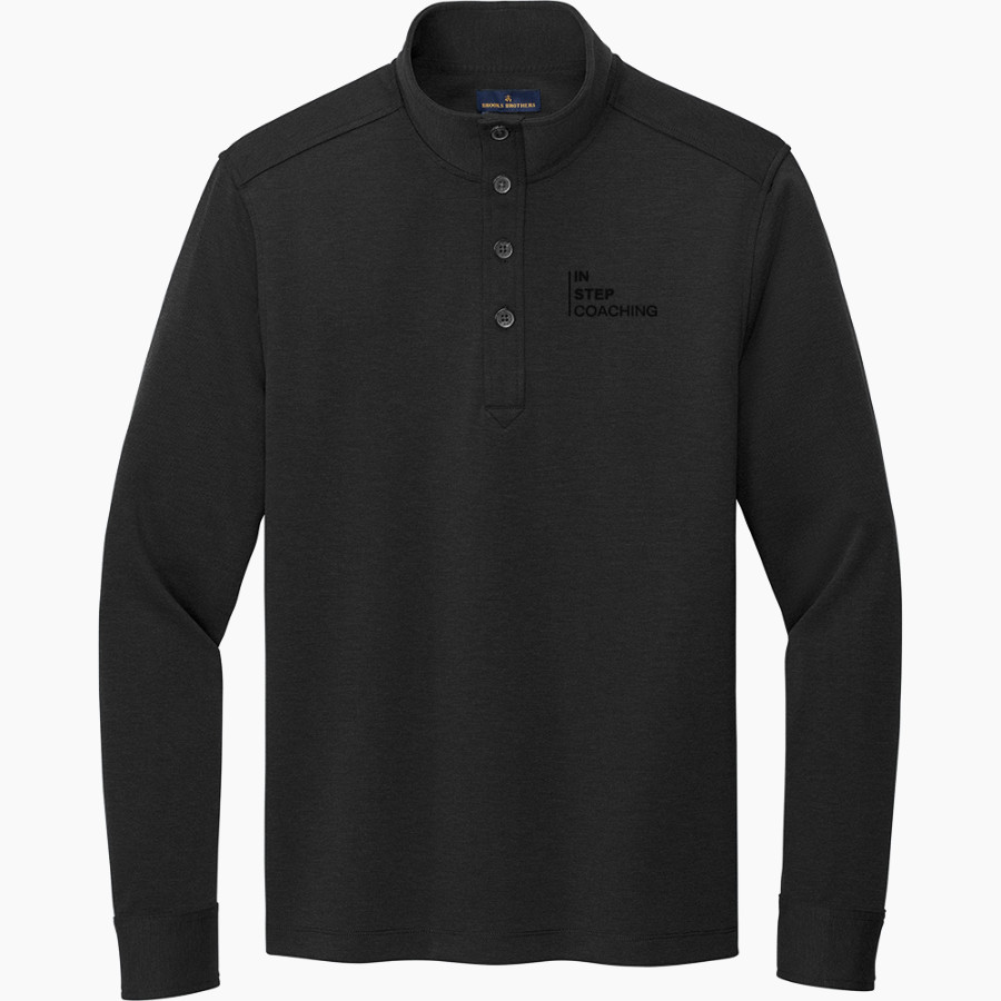 In Step Coaching Isc <span class="pdp-name-mascot">In Step Coaching Isc</span> Brooks Brothers Mid-Layer Stretch 1/2-Button Pullover