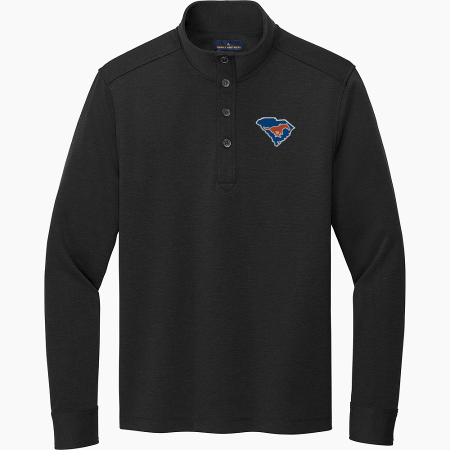 MIDLAND VALLEY HIGH SCHOOL MUSTANGS <span class="pdp-name-mascot">MIDLAND VALLEY MUSTANGS</span> Brooks Brothers Mid-Layer Stretch 1/2-Button Pullover