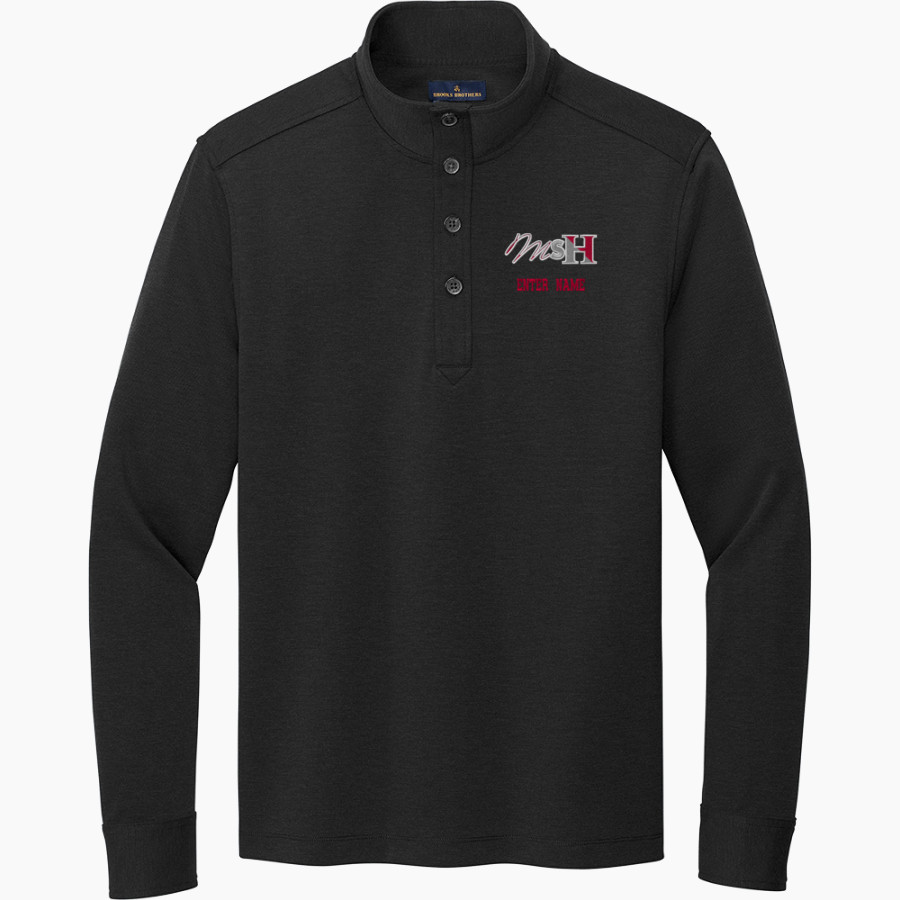 HAWKEN SCHOOL HAWKS <span class="pdp-name-mascot">HAWKEN HAWKS</span> Brooks Brothers Mid-Layer Stretch 1/2-Button Pullover