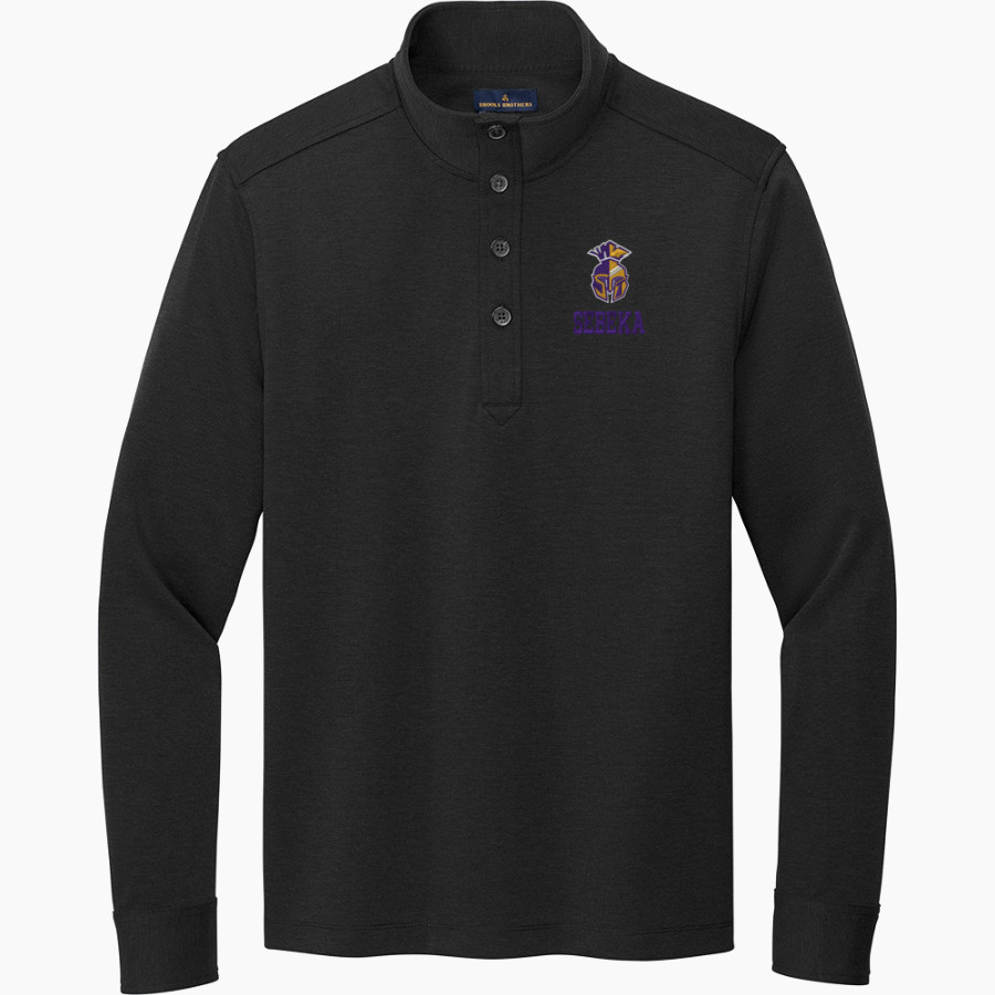 SEBEKA HIGH SCHOOL Trojans Online Store <span class="pdp-name-mascot">SEBEKA TROJANS</span> Brooks Brothers Mid-Layer Stretch 1/2-Button Pullover