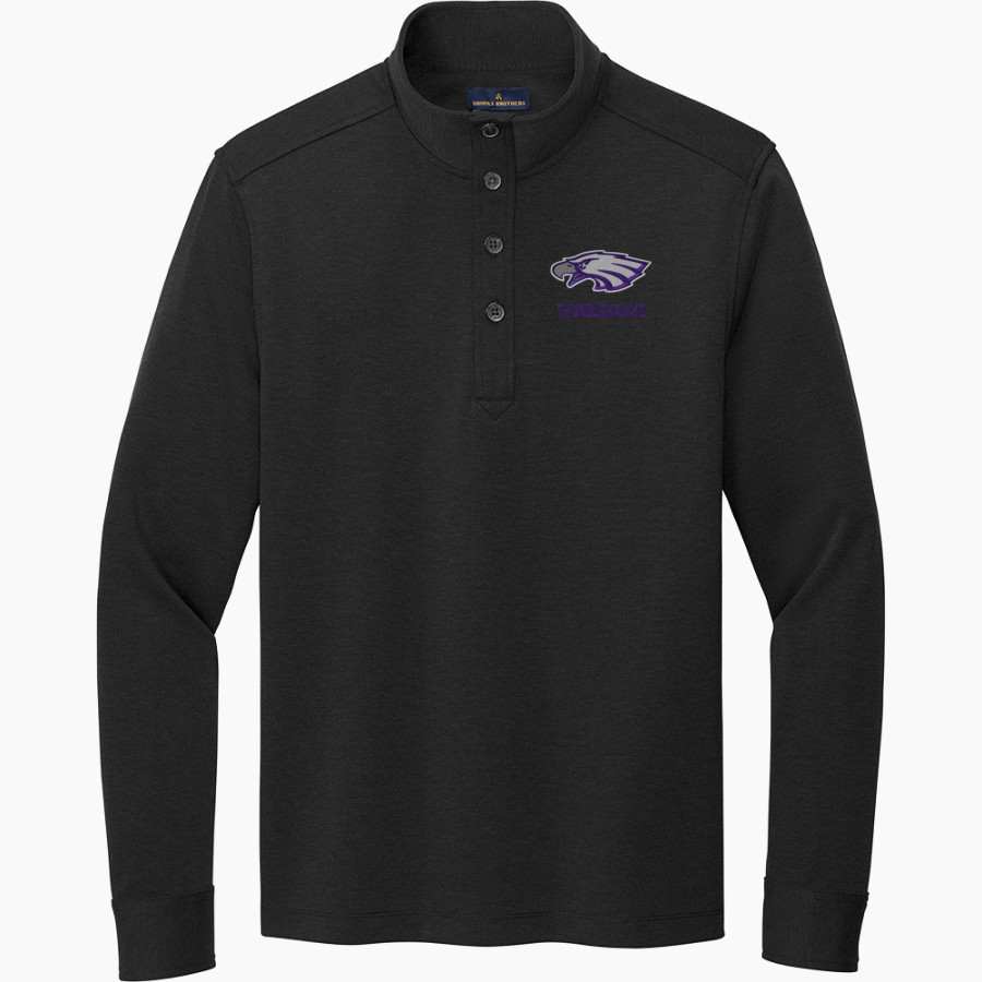 ONEIDA NATION HIGH SCHOOL THUNDERHAWKS Brooks Brothers Mid-Layer Stretch 1/2-Button Pullover