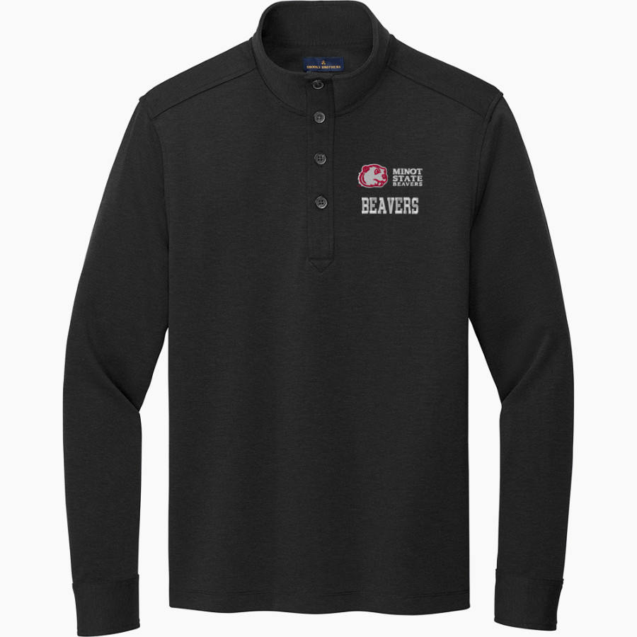 Minot State Beavers <span class="pdp-name-mascot">Minot State Beavers</span> Brooks Brothers Mid-Layer Stretch 1/2-Button Pullover