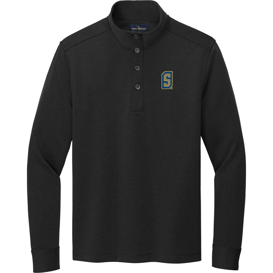 Spry Warriors <span class="pdp-name-mascot">Spry Warriors</span> Brooks Brothers Mid-Layer Stretch 1/2-Button Pullover