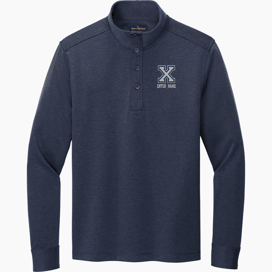 XAVIER HIGH SCHOOL HAWKS <span class="pdp-name-mascot">XAVIER HAWKS</span> Brooks Brothers Mid-Layer Stretch 1/2-Button Pullover