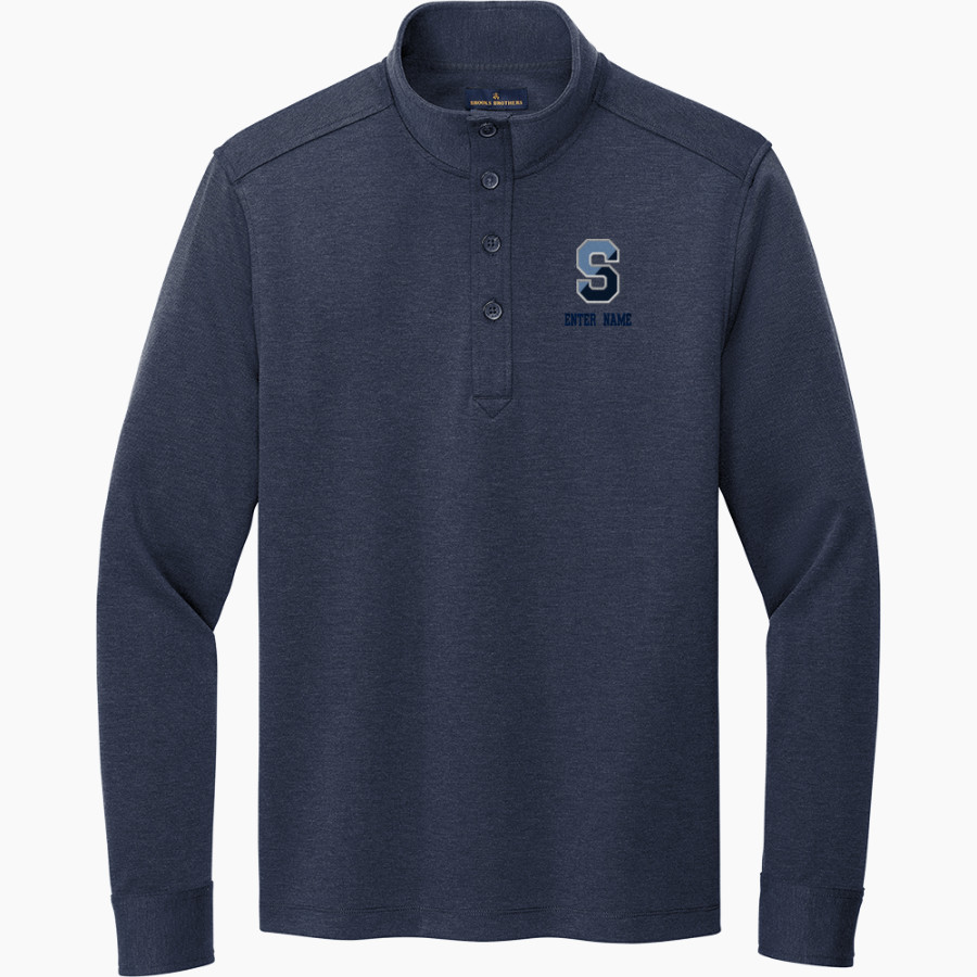 Springbrook Blue Devils <span class="pdp-name-mascot">Springbrook Blue Devils</span> Brooks Brothers Mid-Layer Stretch 1/2-Button Pullover