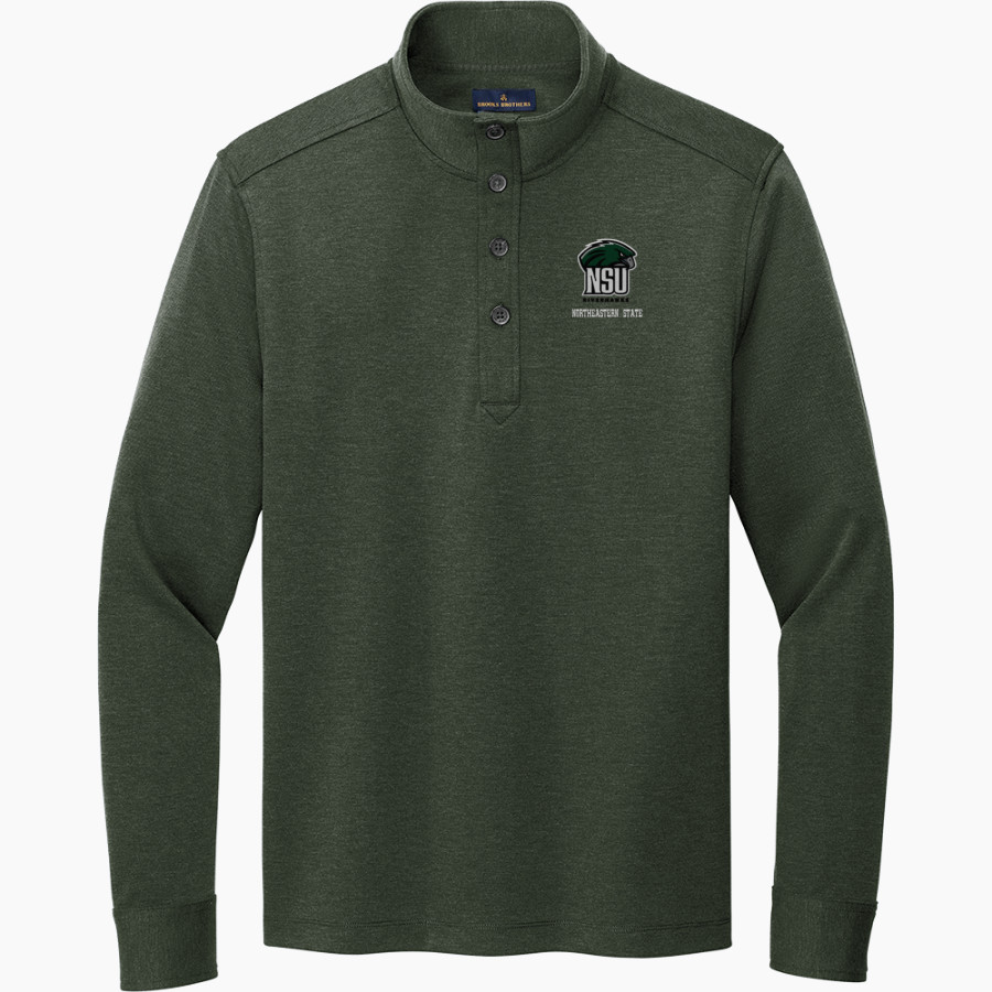 Northeastern State Riverhawks <span class="pdp-name-mascot">Northeastern State Riverhawks</span> Brooks Brothers Mid-Layer Stretch 1/2-Button Pullover