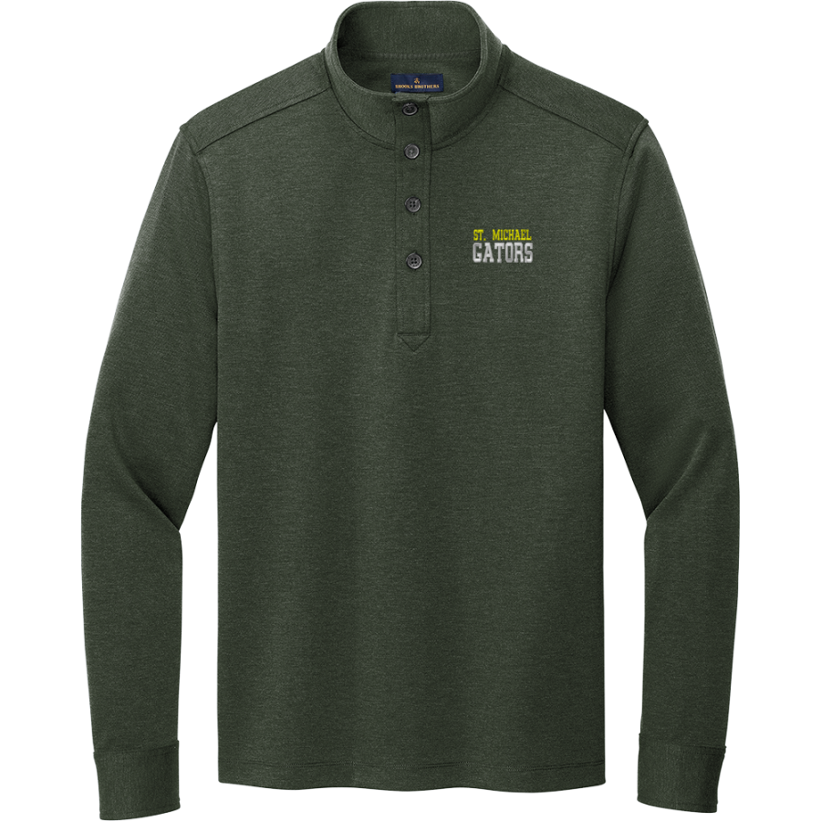 St. Michael Gators <span class="pdp-name-mascot">St. Michael Catholic School Gators</span> Brooks Brothers Mid-Layer Stretch 1/2-Button Pullover