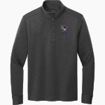 Clarkson-Leigh Patriots Brooks Brothers Mid-Layer Stretch 1/2-Button Pullover Front Thumbnail