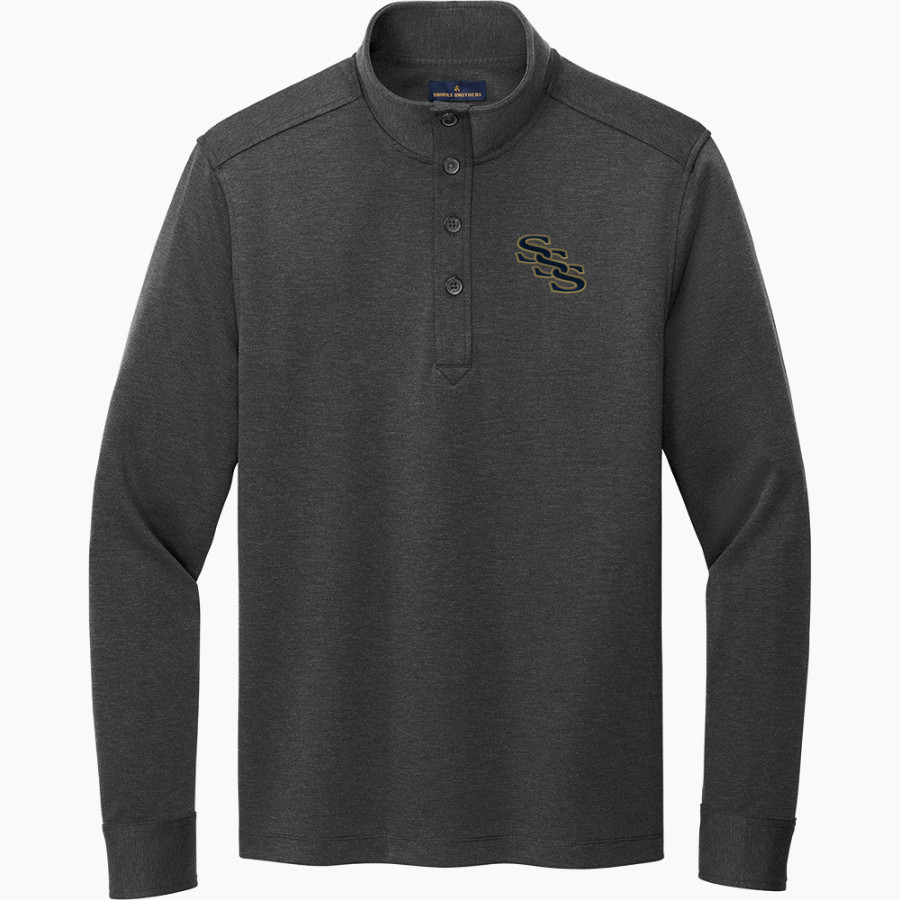 Smithfield-Selma Spartans <span class="pdp-name-mascot">Smithfield-Selma Spartans</span> Brooks Brothers Mid-Layer Stretch 1/2-Button Pullover