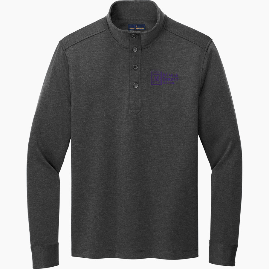 Maple Street School Moose <span class="pdp-name-mascot">Maple Street School Moose</span> Brooks Brothers Mid-Layer Stretch 1/2-Button Pullover