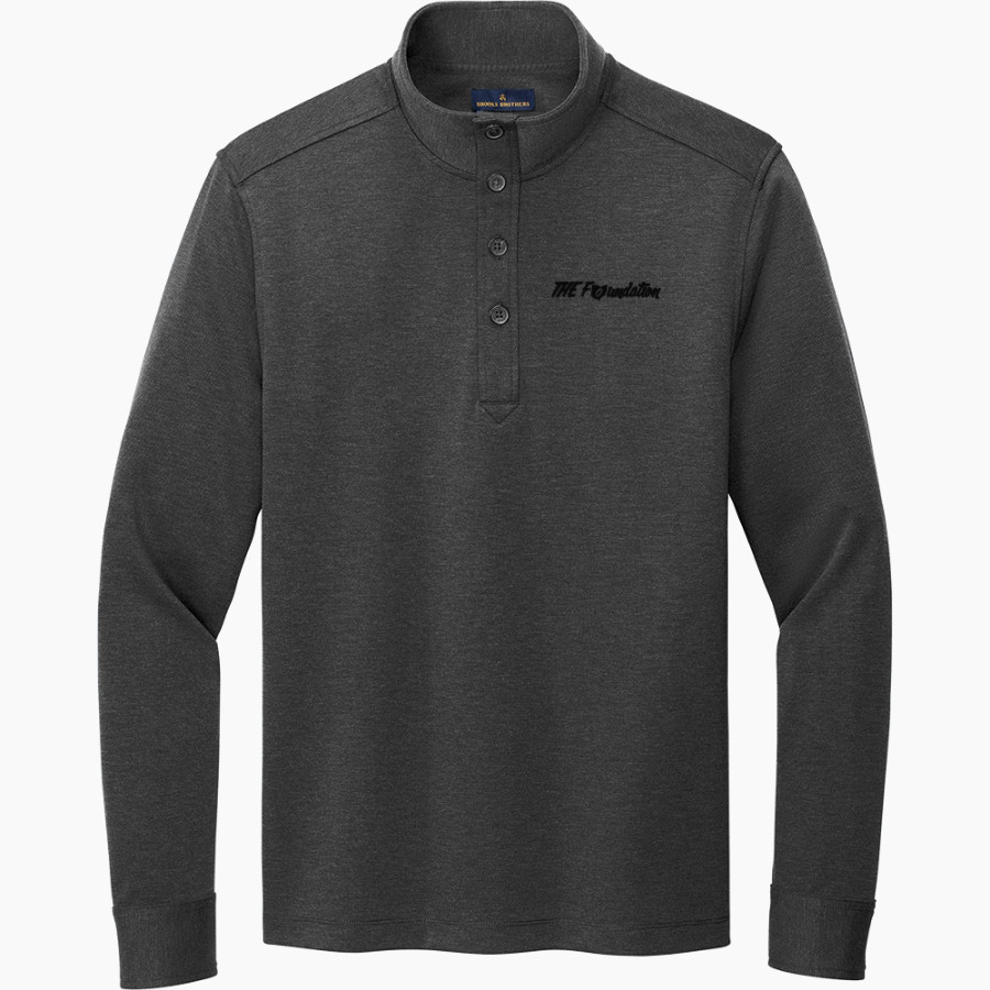The Foundation The Foundation <span class="pdp-name-mascot">The Foundation</span> Brooks Brothers Mid-Layer Stretch 1/2-Button Pullover