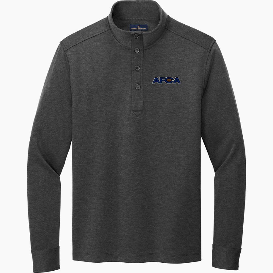 AFCA Brooks Brothers Mid-Layer Stretch 1/2-Button Pullover