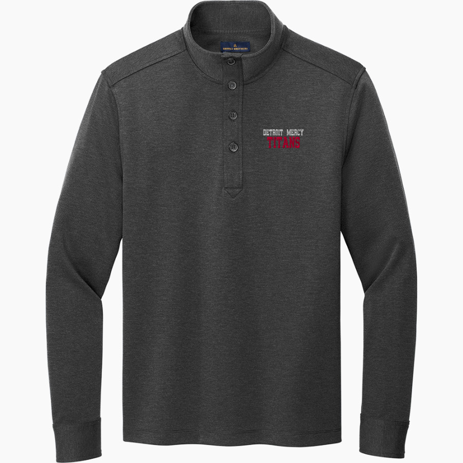 Detroit Mercy Titans Sideline Store <span class="pdp-name-mascot">UDM Titans</span> Brooks Brothers Mid-Layer Stretch 1/2-Button Pullover