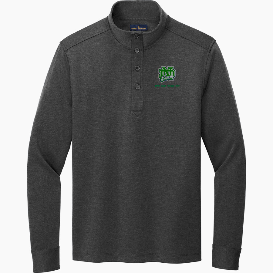 Notre Dame College Prep The Official Online Store <span class="pdp-name-mascot">Notre Dame Dons</span> Brooks Brothers Mid-Layer Stretch 1/2-Button Pullover
