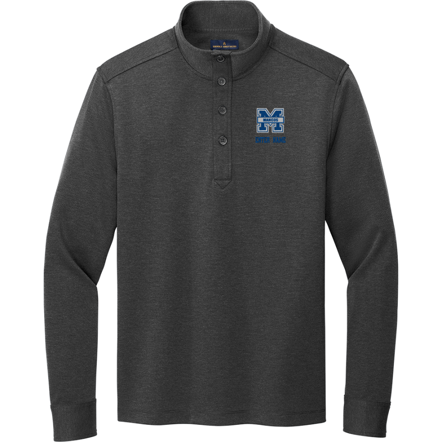 MANCOS HIGH SCHOOL BLUEJAYS <span class="pdp-name-mascot">MANCOS BLUEJAYS</span> Brooks Brothers Men's Mid-Layer Stretch 1/2-Button Pullover