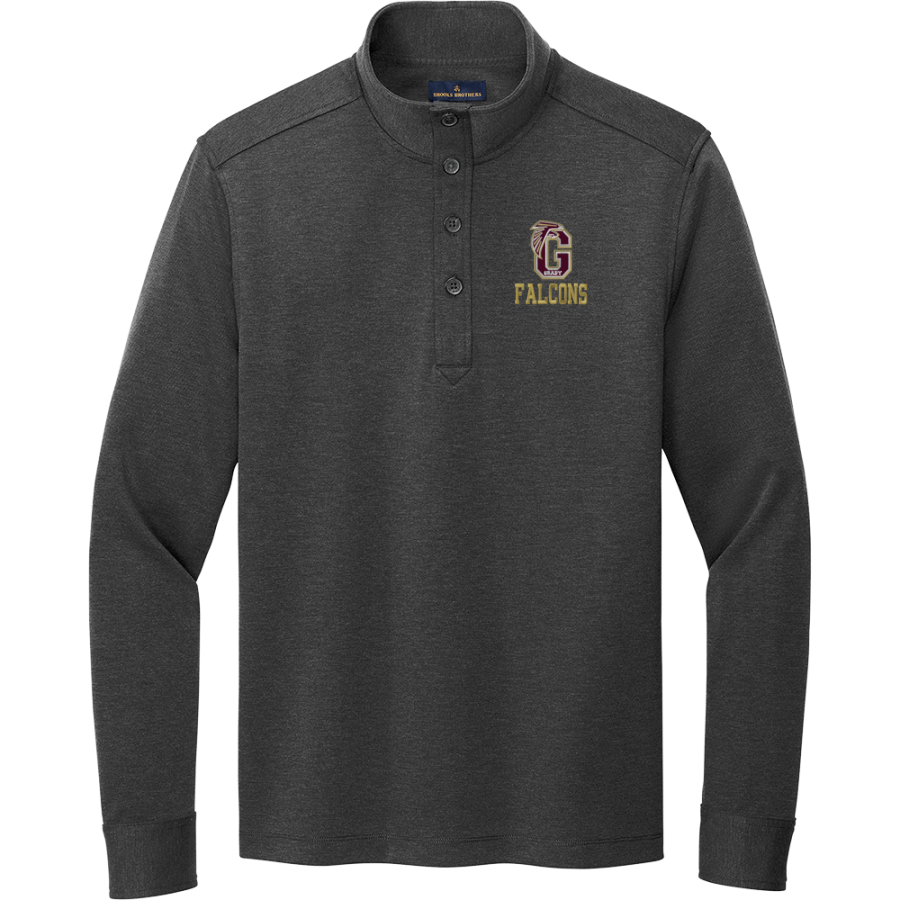 WM E GRADY VOC TECH SCHOOL FALCONS <span class="pdp-name-mascot">GRADY HIGH SCHOOL FALCONS</span> Brooks Brothers Men's Mid-Layer Stretch 1/2-Button Pullover