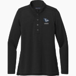 Westminster Blue Jays <span class="pdp-name-mascot">Westminster Blue Jays</span> Brooks Brothers Women's Mid-Layer Stretch 1/2-Button Pullover Front Thumbnail