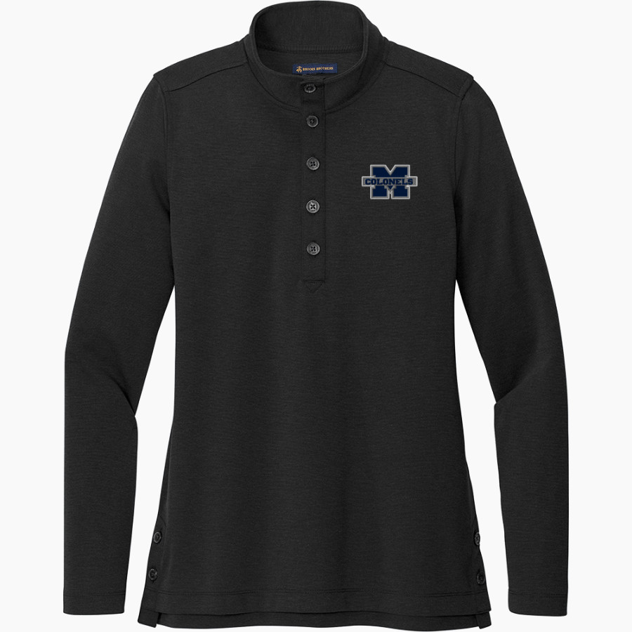 MAGRUDER HIGH SCHOOL COLONELS <span class="pdp-name-mascot">MAGRUDER COLONELS</span> Brooks Brothers Women's Mid-Layer Stretch 1/2-Button Pullover