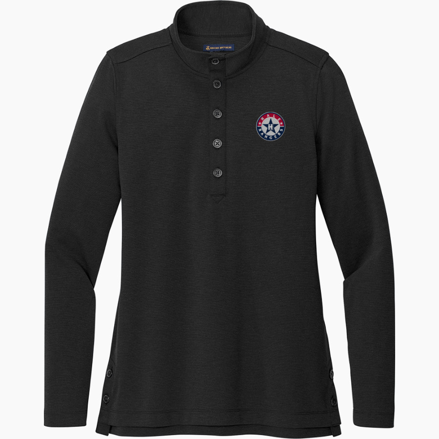 Nathan Hale Rangers <span class="pdp-name-mascot">Nathan Hale Rangers</span> Brooks Brothers Women's Mid-Layer Stretch 1/2-Button Pullover