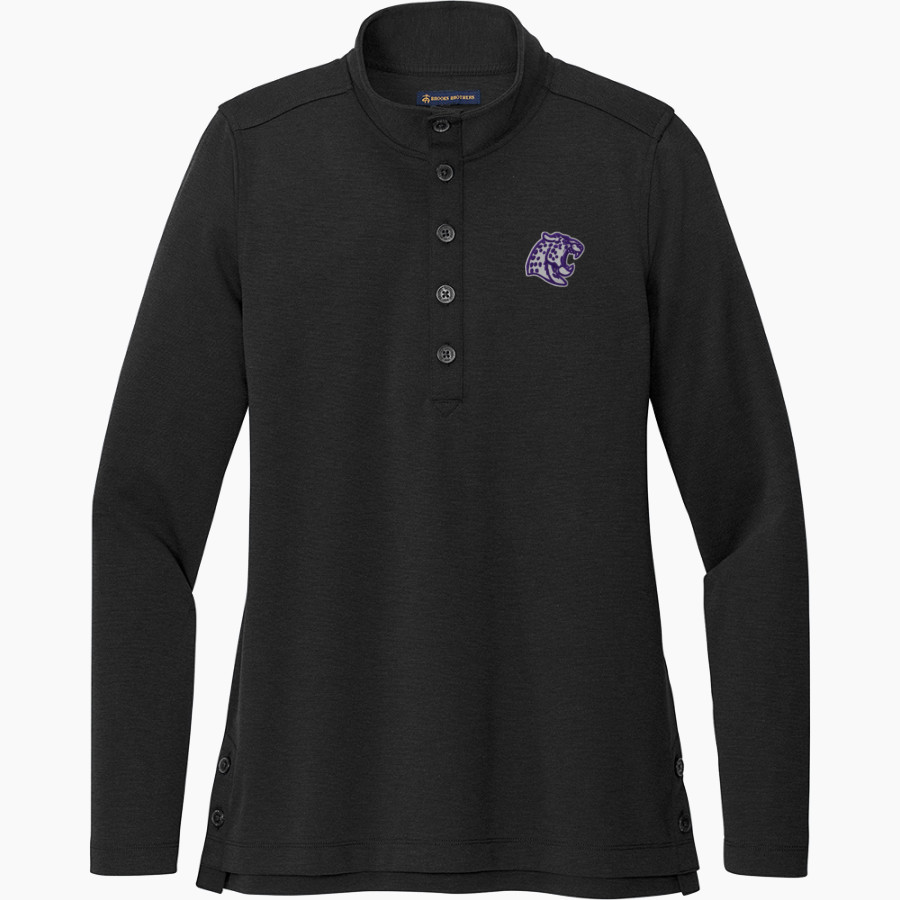 MATTIE T BLOUNT HIGH SCHOOL LEOPARDS <span class="pdp-name-mascot">MATTIE T BLOUNT LEOPARDS</span> Brooks Brothers Women's Mid-Layer Stretch 1/2-Button Pullover