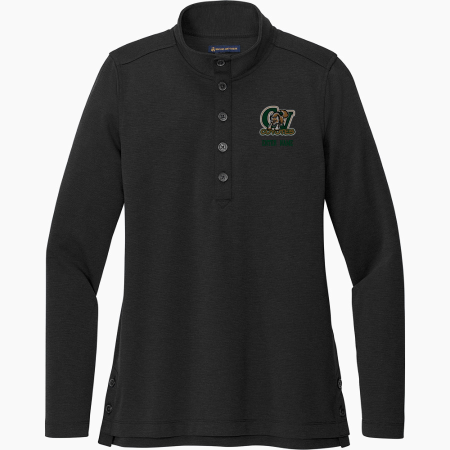 CAMPO VERDE HIGH SCHOOL COYOTES <span class="pdp-name-mascot">CAMPO VERDE COYOTES</span> Brooks Brothers Women's Mid-Layer Stretch 1/2-Button Pullover