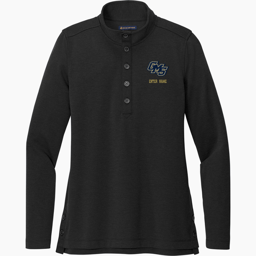 Grant Yankees <span class="pdp-name-mascot">Grant Yankees</span> Brooks Brothers Women's Mid-Layer Stretch 1/2-Button Pullover