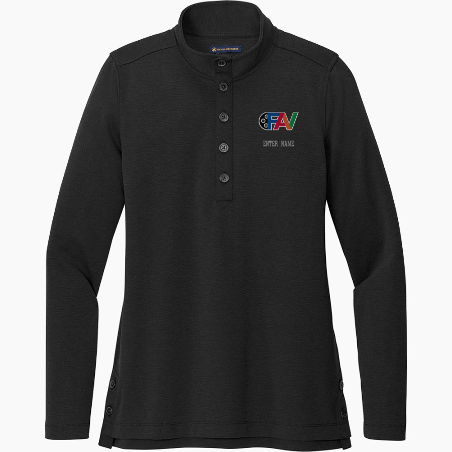 King Tech High School Online Apparel Store <span class="pdp-name-mascot">King Tech High School</span> Brooks Brothers Women's Mid-Layer Stretch 1/2-Button Pullover