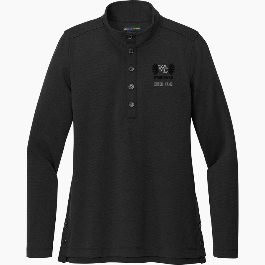 WESTERVILLE CENTRAL WARHAWKS <span class="pdp-name-mascot">WESTERVILLE WARHAWKS</span> Brooks Brothers Women's Mid-Layer Stretch 1/2-Button Pullover