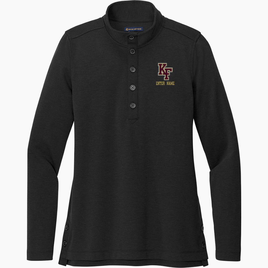 KING'S FORK HIGH SCHOOL BULLDOGS <span class="pdp-name-mascot">KINGS FORK BULLDOGS</span> Brooks Brothers Women's Mid-Layer Stretch 1/2-Button Pullover