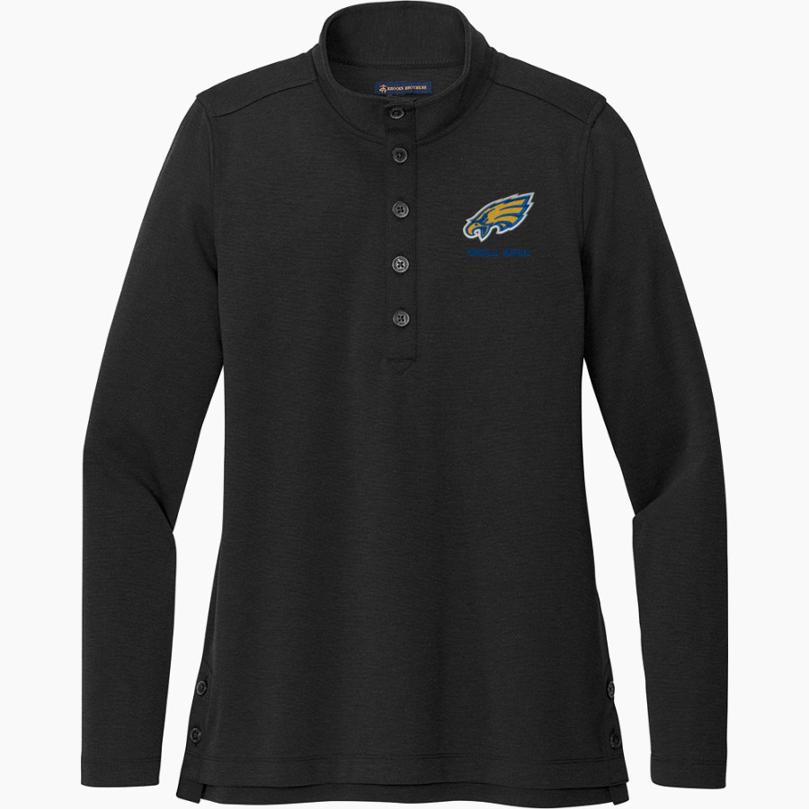 PENNSVILLE MEMORIAL HIGH SCHOOL EAGLES <span class="pdp-name-mascot">PENNSVILLE MEMORIAL EAGLES</span> Brooks Brothers Women's Mid-Layer Stretch 1/2-Button Pullover