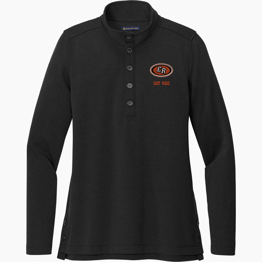 EAST RIDGE HIGH SCHOOL PIONEERS <span class="pdp-name-mascot">EAST RIDGE PIONEERS</span> Brooks Brothers Women's Mid-Layer Stretch 1/2-Button Pullover