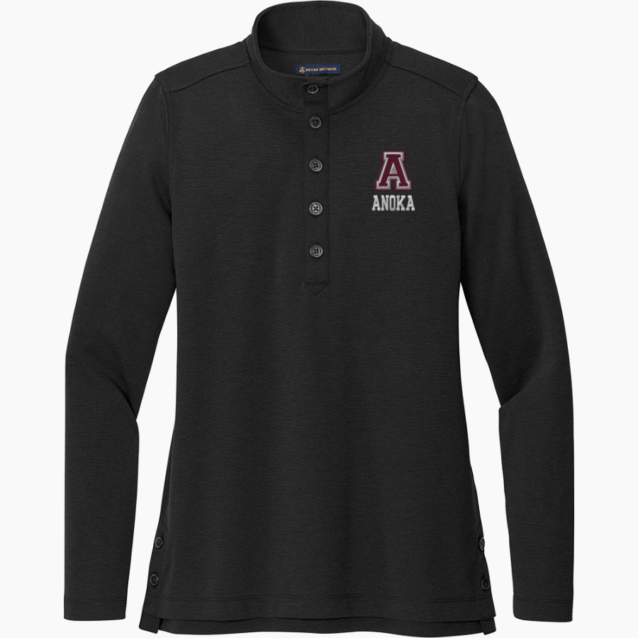 Anoka Tornadoes <span class="pdp-name-mascot">Anoka Tornadoes</span> Brooks Brothers Women's Mid-Layer Stretch 1/2-Button Pullover