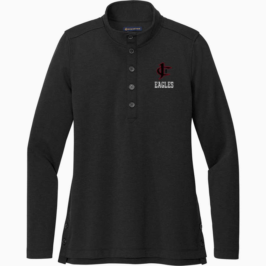 Jupiter Christian Eagles <span class="pdp-name-mascot">Jupiter Eagles</span> Brooks Brothers Women's Mid-Layer Stretch 1/2-Button Pullover