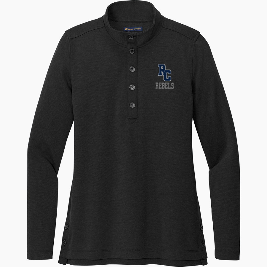 RITCHIE COUNTY HIGH SCHOOL REBELS <span class="pdp-name-mascot">RITCHIE COUNTY REBELS</span> Brooks Brothers Women's Mid-Layer Stretch 1/2-Button Pullover