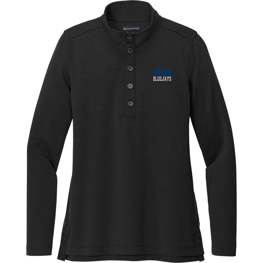 MANCOS HIGH SCHOOL BLUEJAYS <span class="pdp-name-mascot">MANCOS BLUEJAYS</span> Brooks Brothers Women's Mid-Layer Stretch 1/2-Button Pullover