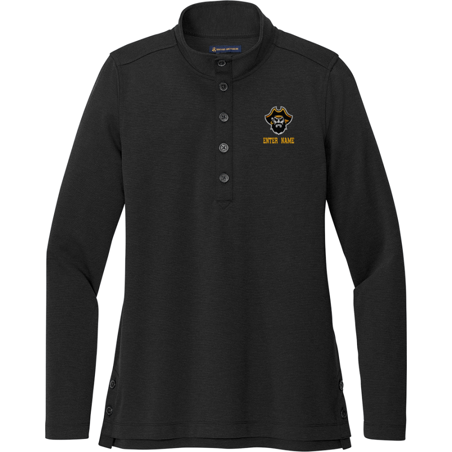 CRANDALL HIGH SCHOOL PIRATES <span class="pdp-name-mascot">CRANDALL PIRATES</span> Brooks Brothers Women's Mid-Layer Stretch 1/2-Button Pullover