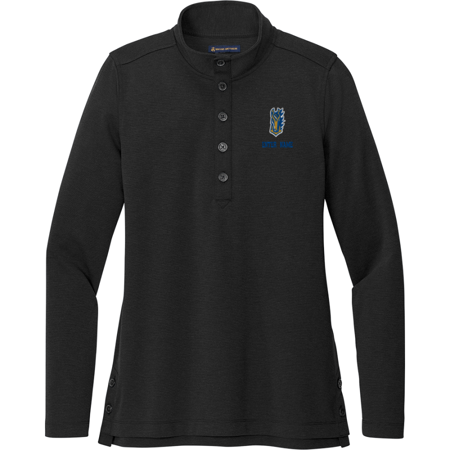 NorthPointe Christian Mustangs <span class="pdp-name-mascot">NorthPointe Christian Schools Mustangs</span> Brooks Brothers Women's Mid-Layer Stretch 1/2-Button Pullover