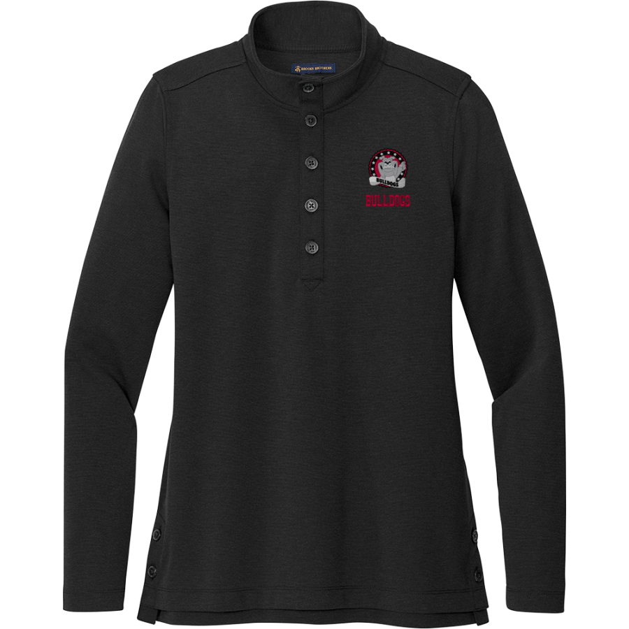 Edison Bulldogs <span class="pdp-name-mascot">Edison Elementary School Bulldogs</span> Brooks Brothers Women's Mid-Layer Stretch 1/2-Button Pullover