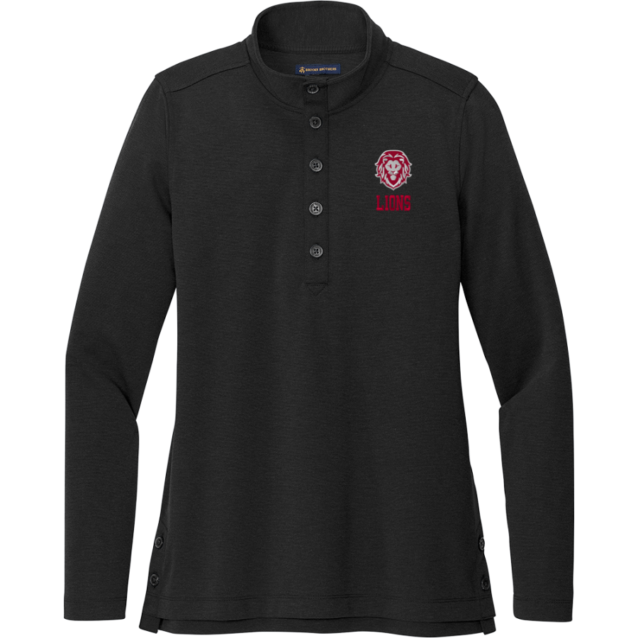Redeemer Redwood City <span class="pdp-name-mascot">Redeemer Lutheran Lions</span> Brooks Brothers Women's Mid-Layer Stretch 1/2-Button Pullover
