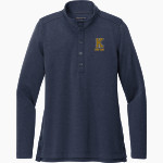 Keenan Raiders <span class="pdp-name-mascot">Keenan Raiders</span> Brooks Brothers Women's Mid-Layer Stretch 1/2-Button Pullover Front Thumbnail