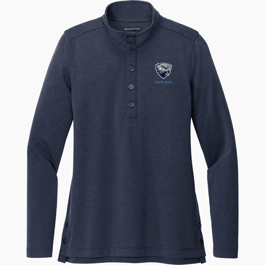 Hamilton Heights Hawks <span class="pdp-name-mascot">Hamilton Heights Christian Academy Hawks</span> Brooks Brothers Women's Mid-Layer Stretch 1/2-Button Pullover