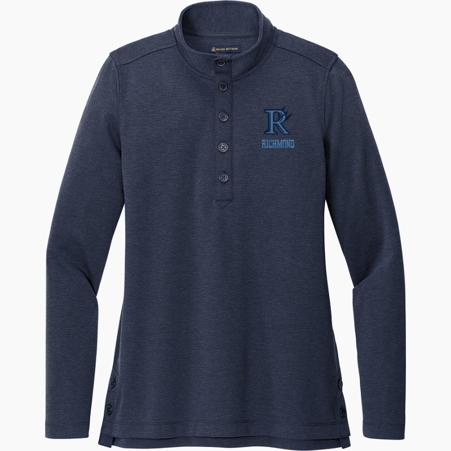 RICHMOND HIGH SCHOOL BLUE DEVILS <span class="pdp-name-mascot">RICHMOND BLUE DEVILS</span> Brooks Brothers Women's Mid-Layer Stretch 1/2-Button Pullover